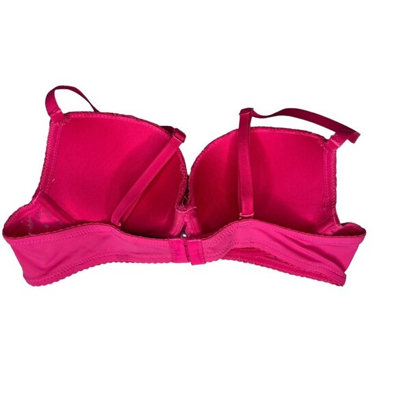Fredericks of Hollywood Bra Size 34B Pink Lace Underwire - Picture 2 of 8
